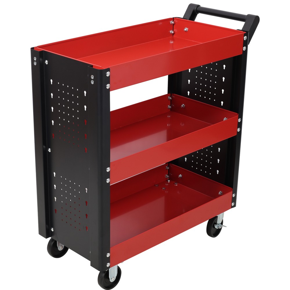 Tool Cart with Hooks Three-Tier