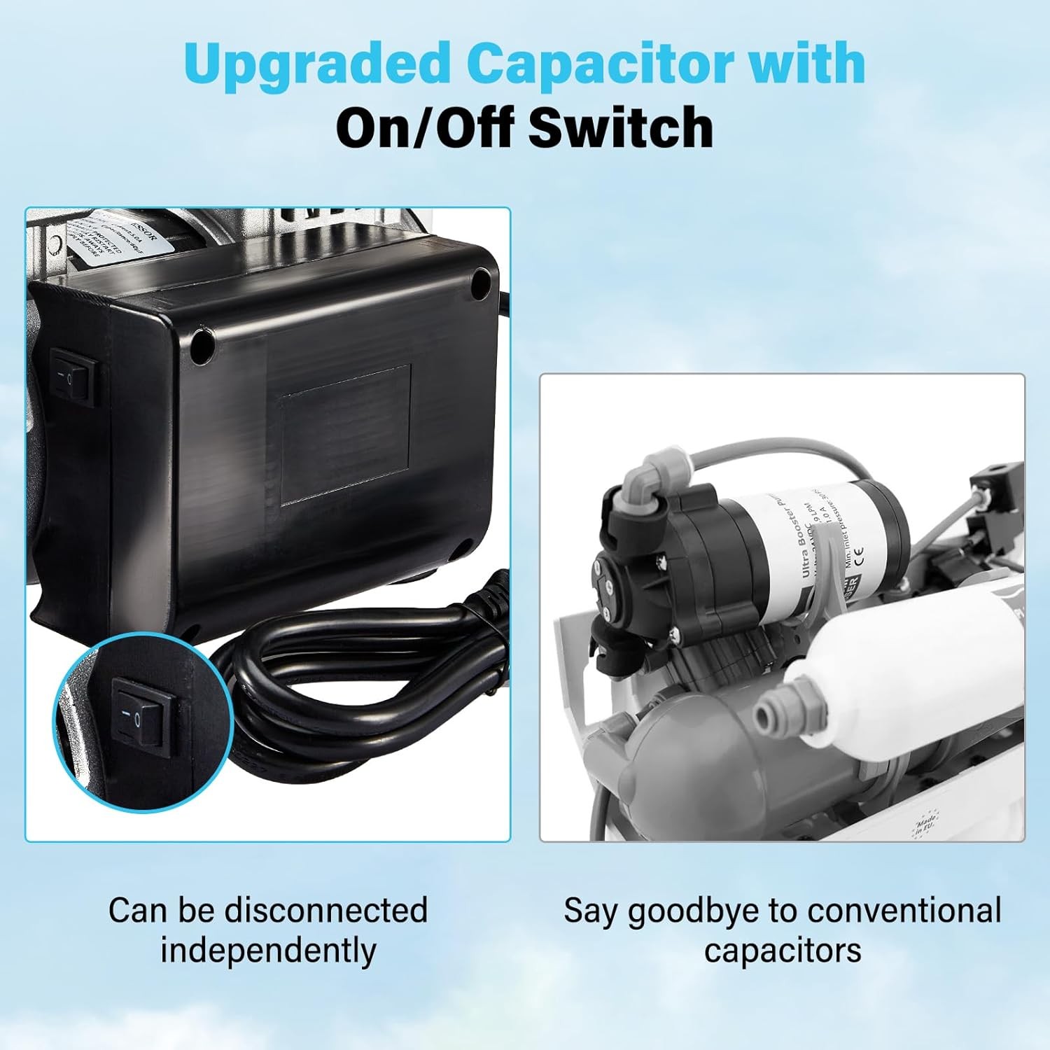 Pond Aerator Lake Pond Aeration Kit 3/4 HP w/ 2x98' Tubes 2x10.4" Diffusers