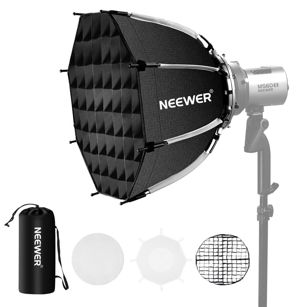 NEEWER 17.7''Octagonal Softbox Bowens Mount for Godox Aputure Video Studio Light