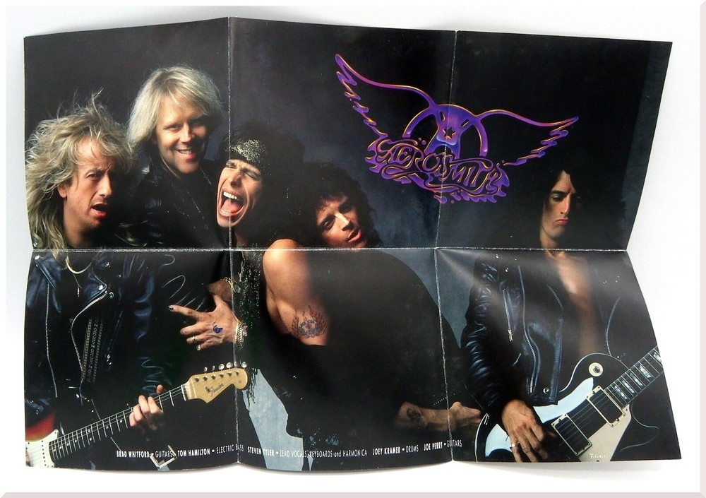 Aerosmith Pump Poster/Insert Rocknroll Artwork Replacement Paper Only 1989