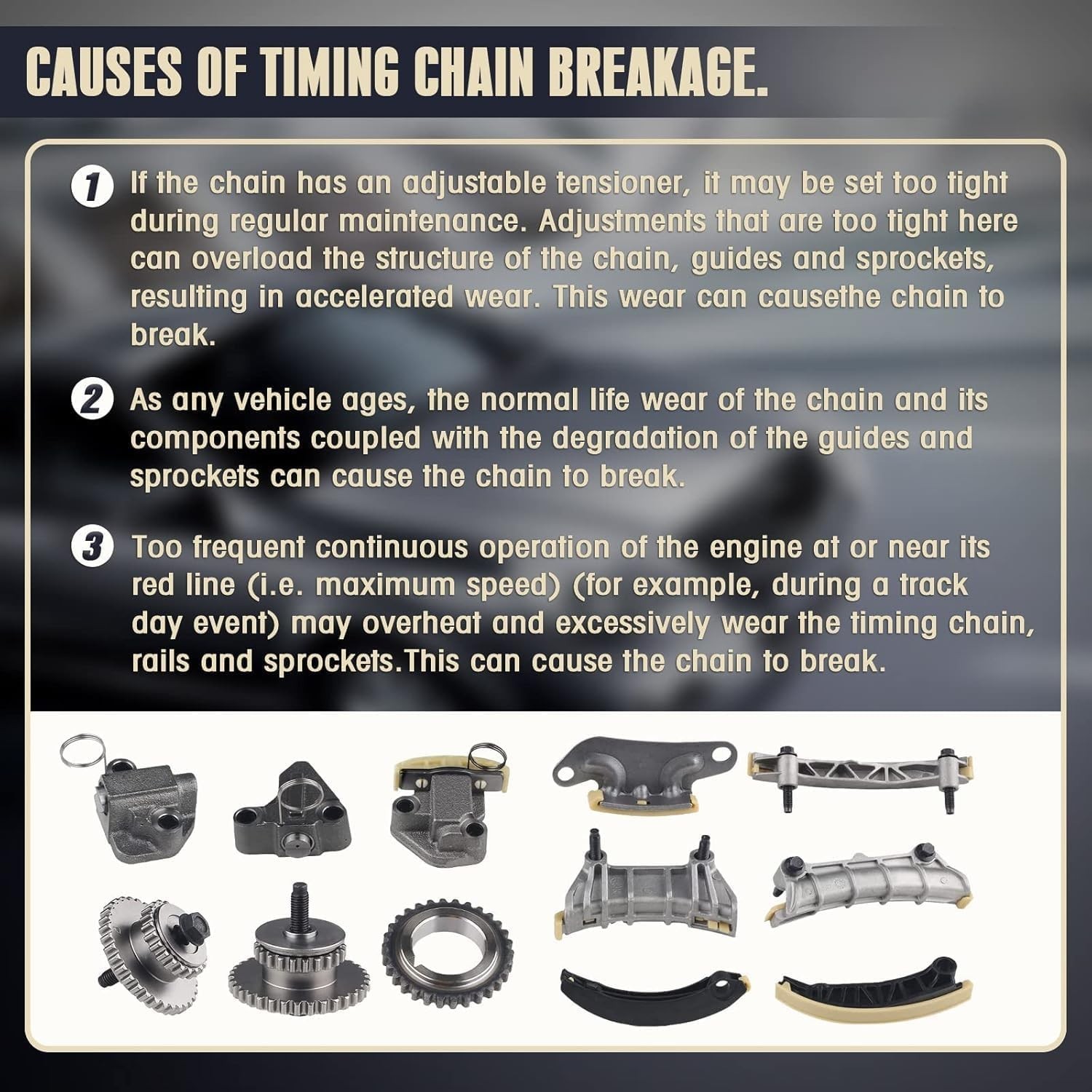 3.6 Timing Chain Kit w/Water Pump Oil Pump for 2.8L 3.0L 3.6L Chevy Equinox M...