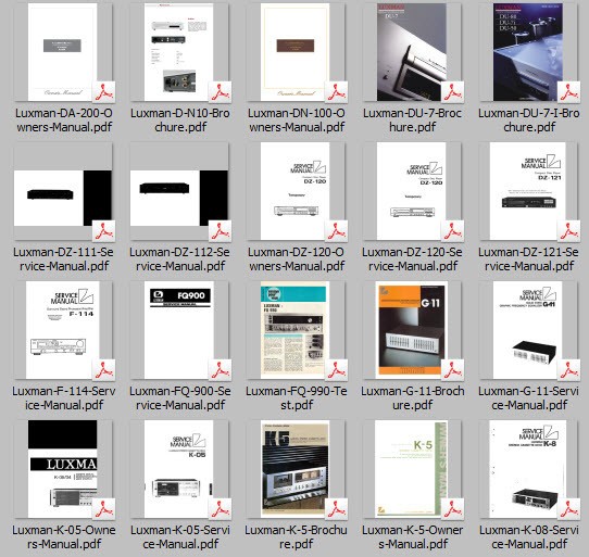 Luxman Service Owners Manuals Mega Collection Audio Computer DVD !!