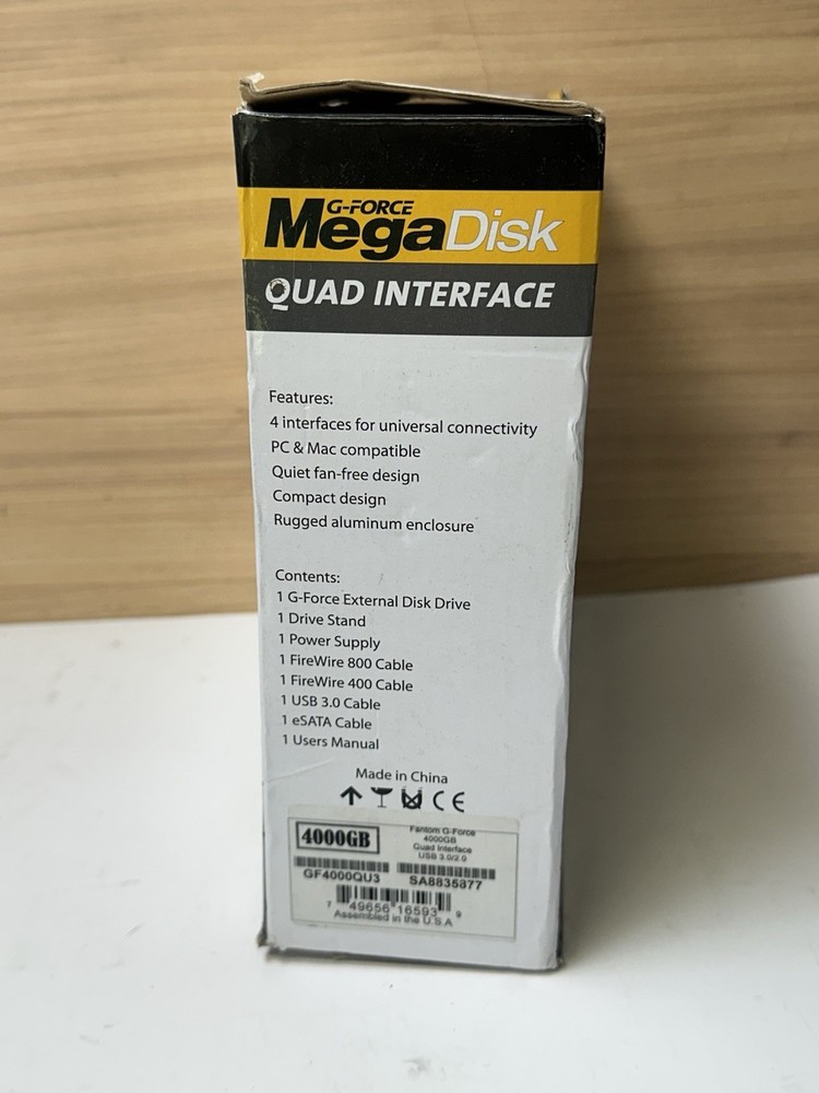 Fantom G-Force Mega Disk, Quad Interface, 4000 GB
