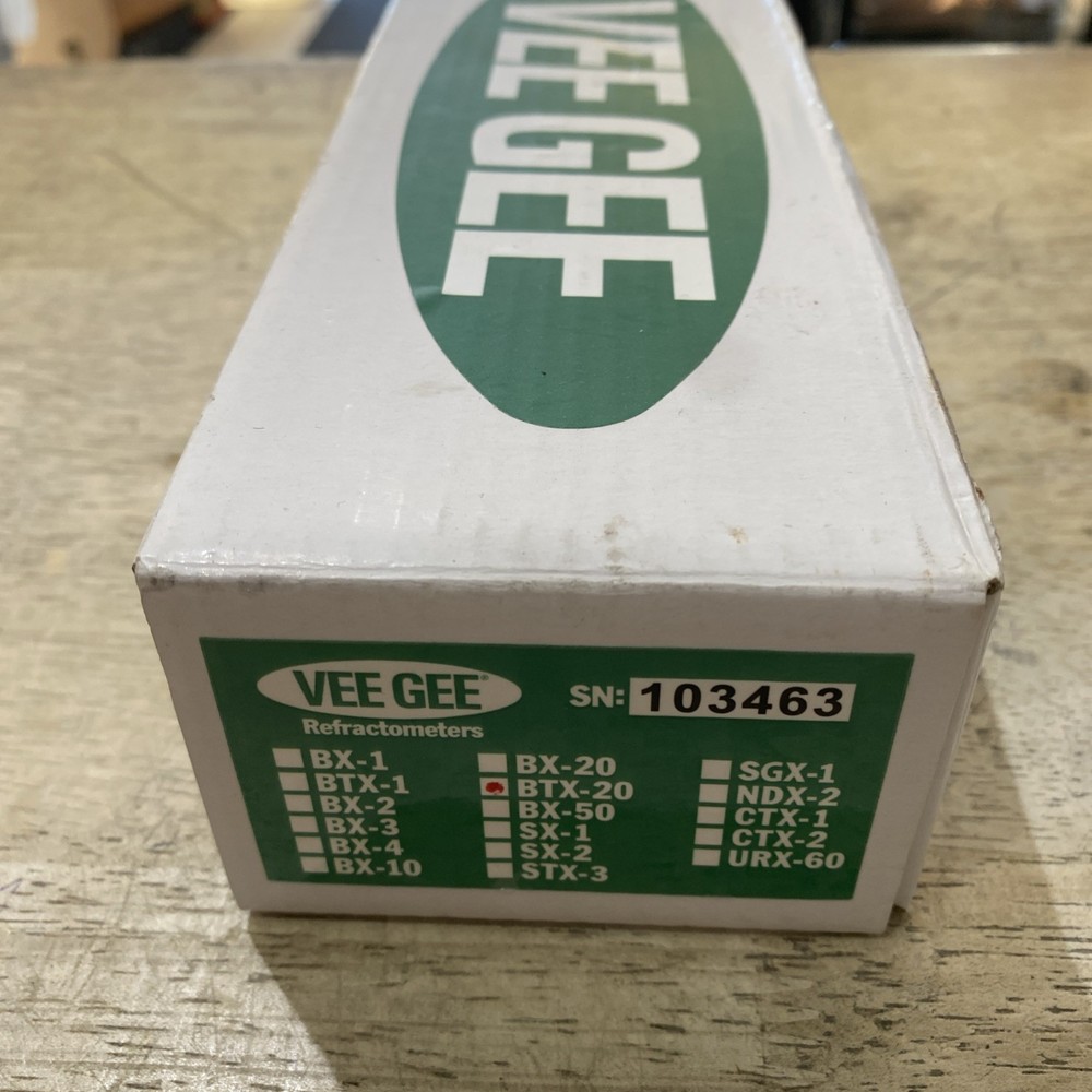 Vee Gee Btx-20 Refractometer, Handheld, 0-20