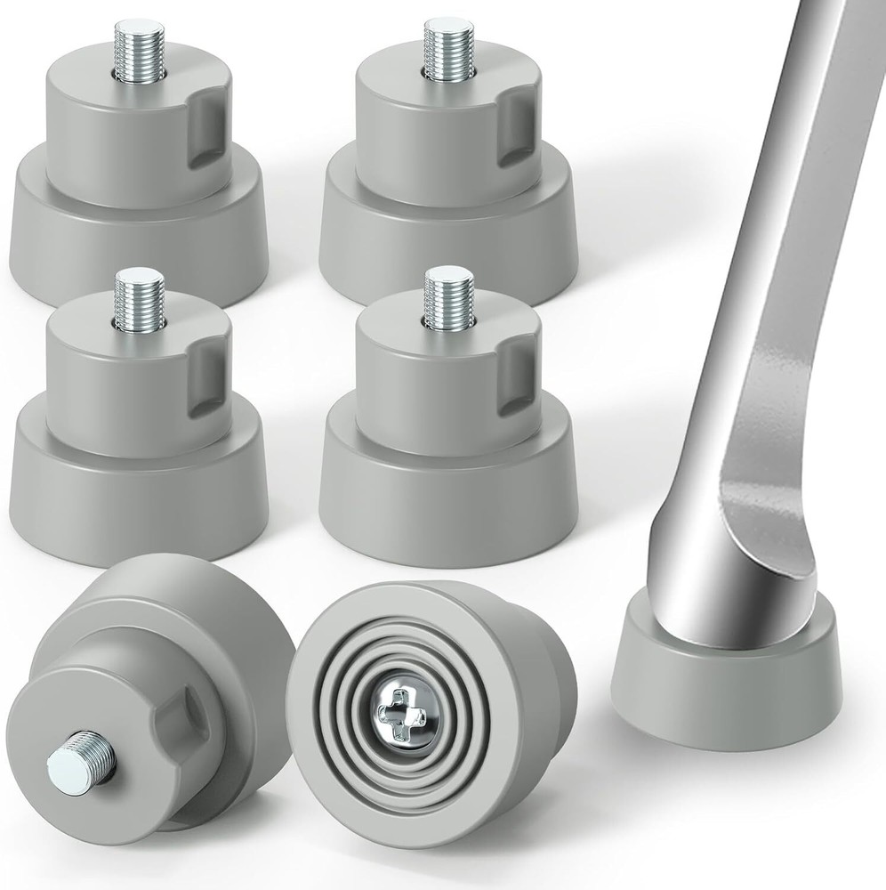 6-Pack Door Stopper Replacement Rubber Tips, Heavy Duty Kickdown Door Stop