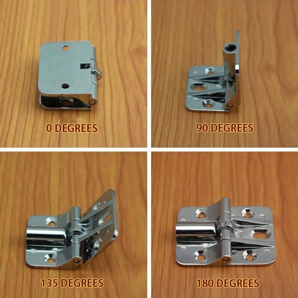 Door Hinge Adjustable Door Hinge Position Control Hinge2Pcs Zinc Alloy 90 Deg...
