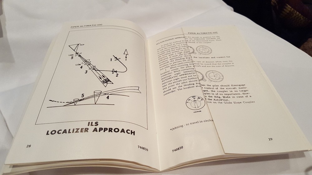 Operating Manuel for Piper Altimatic III C Instructions Printed 1975