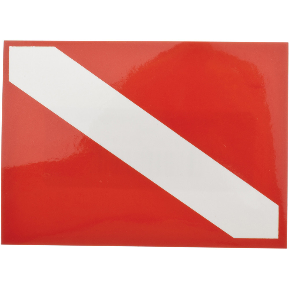 Dive Flag Sticker, 2" x 3" (5.1cm x 7.6cm)