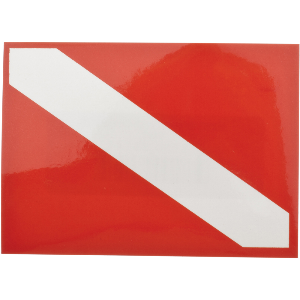 Dive Flag Sticker, 2" x 3" (5.1cm x 7.6cm)