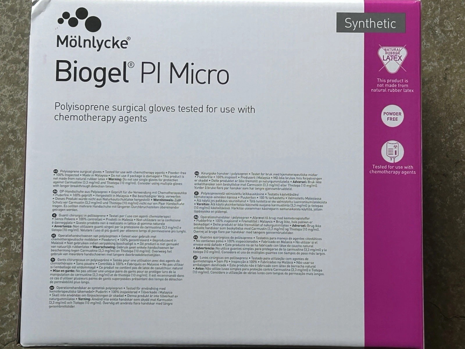 NEW Biogel Pl Micro Polyisoprene Surgical Gloves SIZE 7 50 Pairs 48570