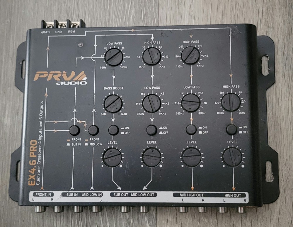 PRV Audio EX4.6 PRO Car Audio Electronic Crossover