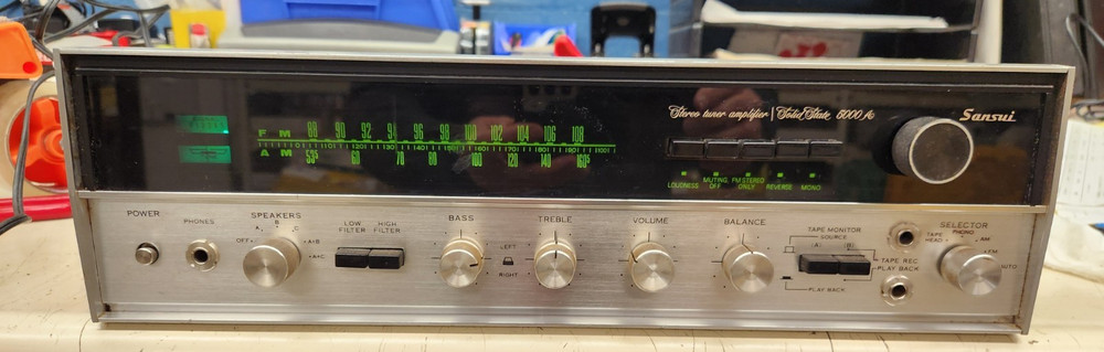 Sansui 5000A Stereo Receiver, TECHNICIAN SERVICED!, SEE LIST BELOW