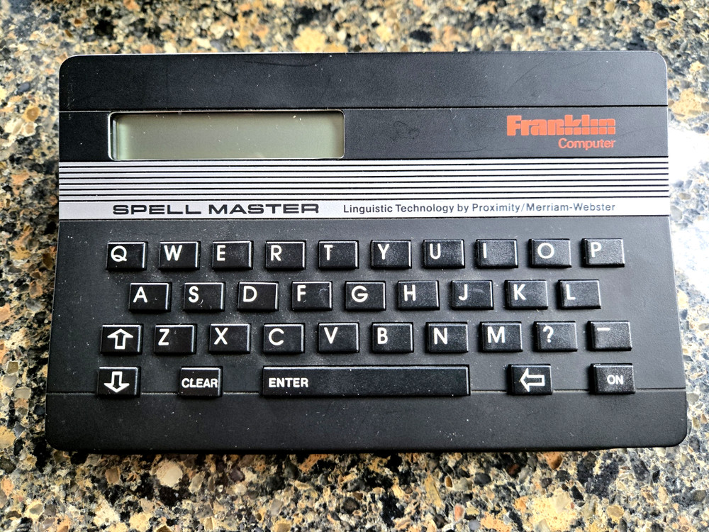 Franklin Computer Spellmaster SA-103 Merriam Webster Portable Easy to Use!