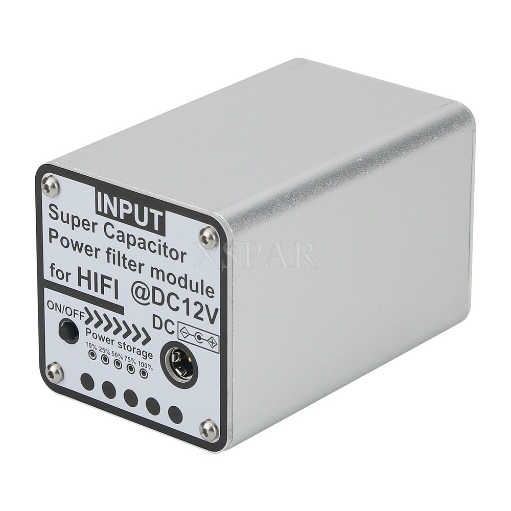 12V 3F Super Capacitor Power Filter Module for Hifi Line Filter EMI Filter DC2.1