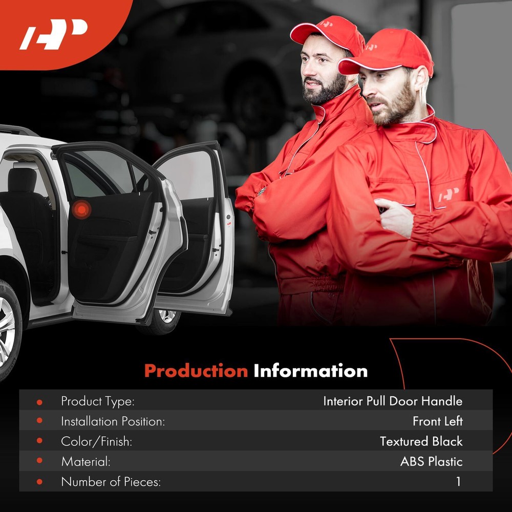 Front Driver Interior Pull Door Handle Black for Mitsubishi Eclipse 2006-2012