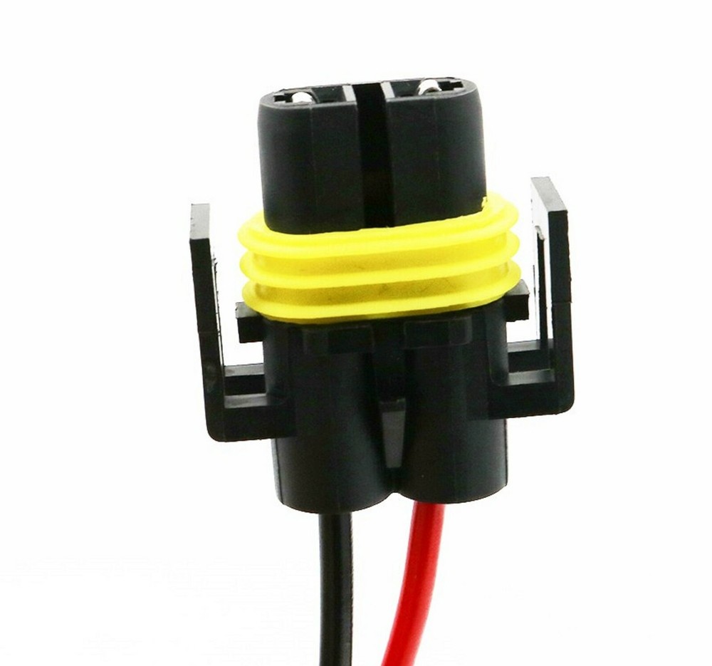 Wire Pigtail Female S H11 Two Harness Head Light Low Beam Bulb Plug Replacement