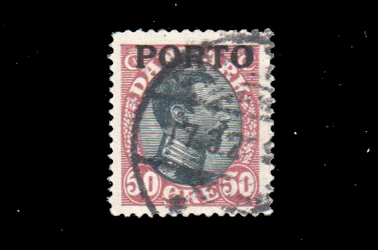 Denmark Scott J7 Used, SCV $8.50