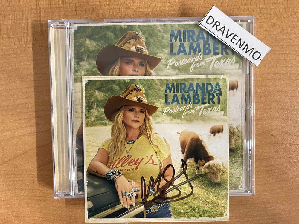 Miranda Lambert- Postcards From Texas CD with AUTOGRAPHED insert