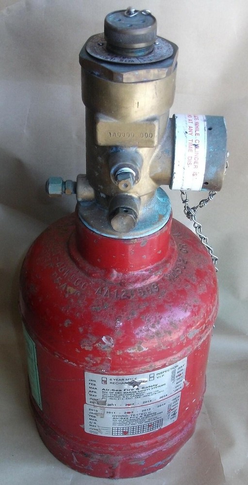 FM 200 KIDDE CLEAN AGENT FIRE SUPPRESSION SYSTEM COMPUTER ROOM EXTINGUISHER USED