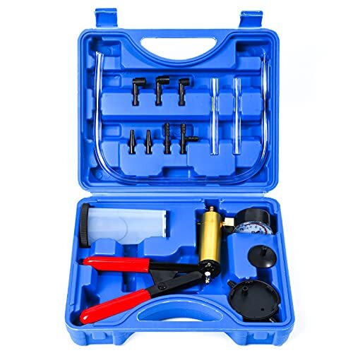 Handheld Vacuum Pump Brake Bleeder Kit for Motorcycle 16pc System Bleeding Tools