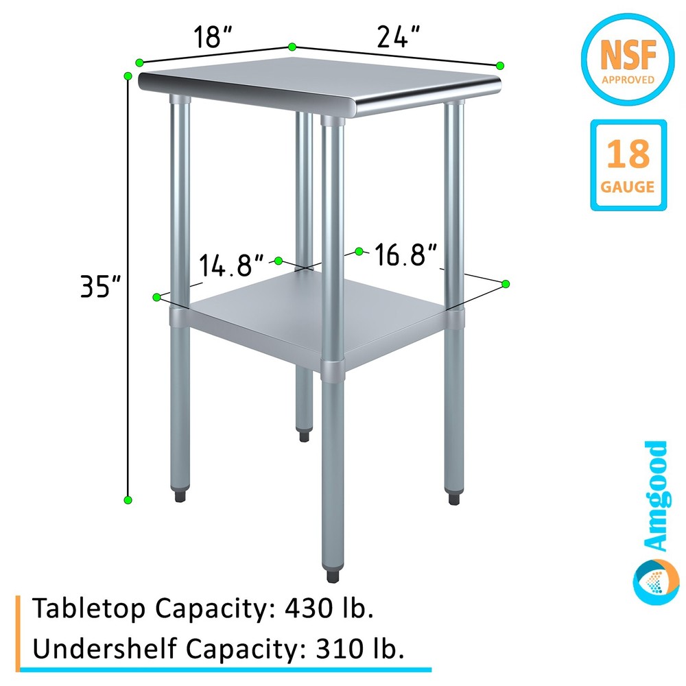 24 in. x 18 in. Stainless Steel Table