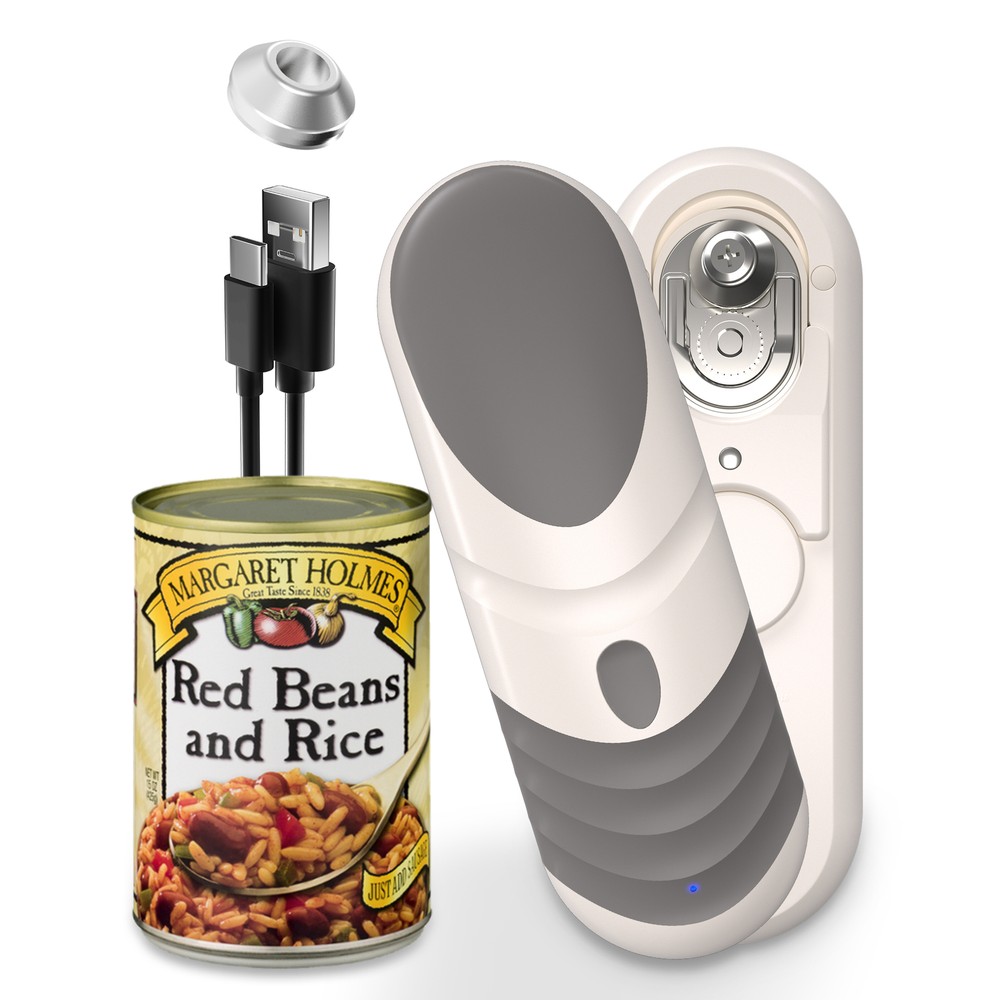 Electric Can Opener: One-Touch Open Your Cans, Smooth Edge, Automatic Stop