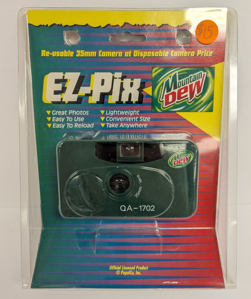 Mountain Dew EZ-Pix Reusable 35mm Camera