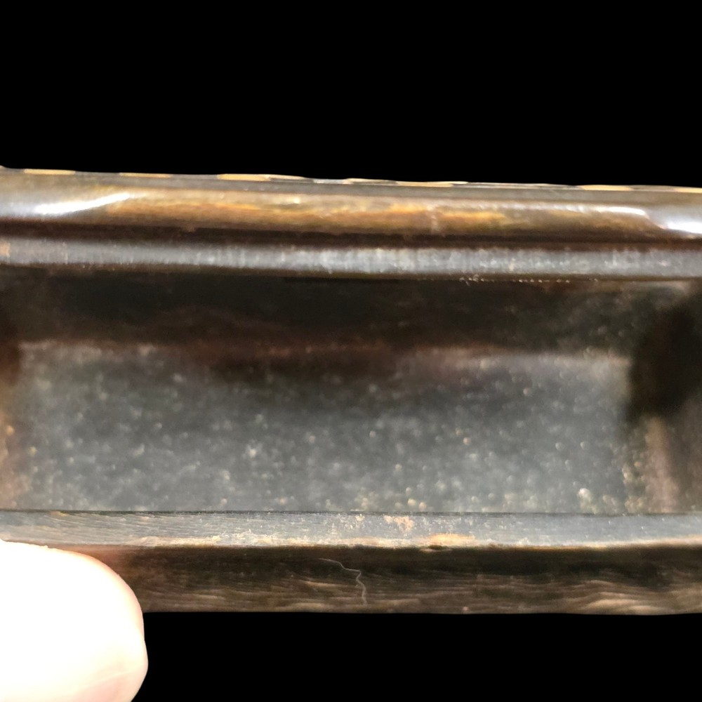 Antique Snuff box checkerboard inlay old