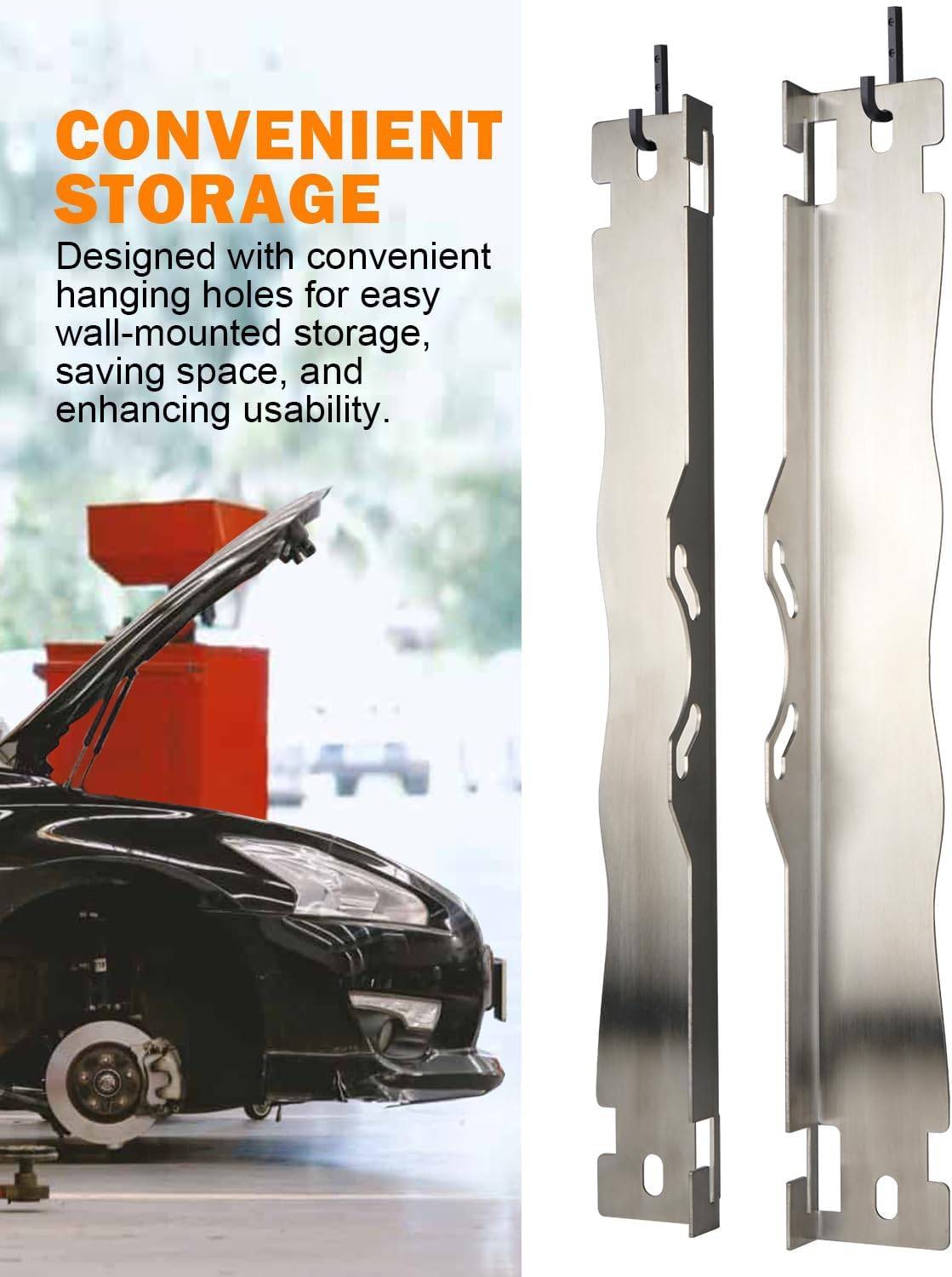 Upgraded Wheel Alignment Tool Stainless Steel w/ Connection Sheet& Tape Measures