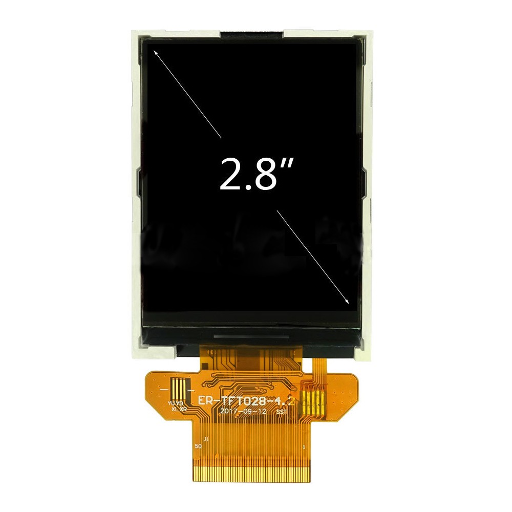 2.8" inch Serial SPI TFT LCD Display 320x240,Resistive Touch Panel w/Tutorial US