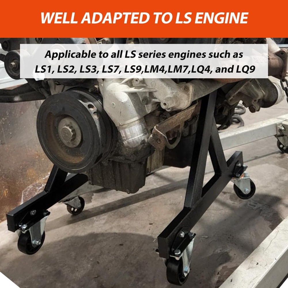 LEQEE Engine Stand for LS Engines Cradle Compatible with V8 Engine 2 PCS LS E...
