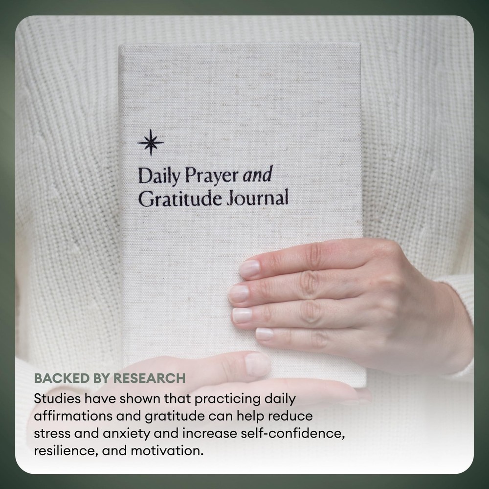 Christian Daily Prayer & Gratitude Journal, Faith Based Daily Planner, Biblic...