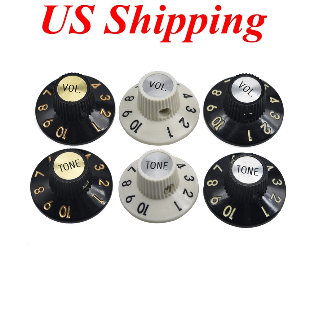 KAISH Skirted Witch Hat Knobs 2V2T for 72 Telecaster Custom/AMP/Jazzmaster