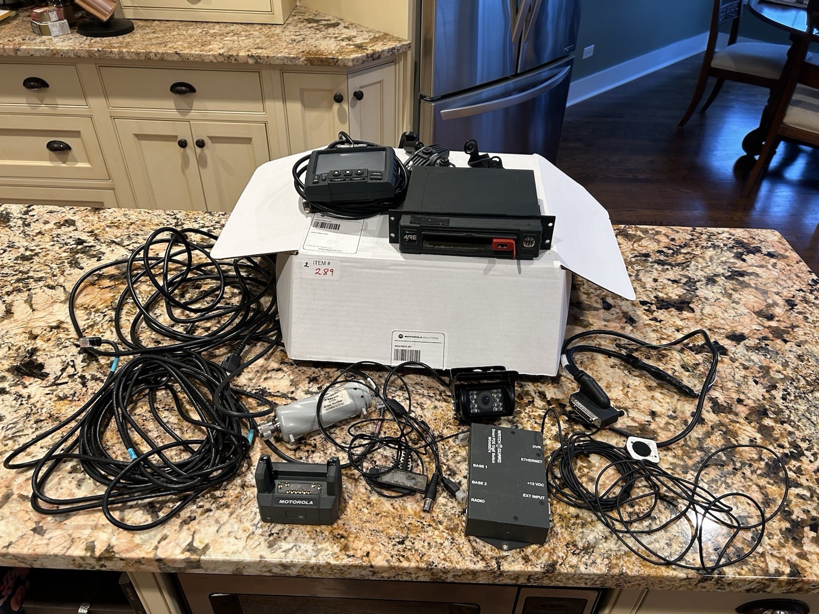 Complete WatchGuard 4RE DVR2 Display - Surveillance System, Dash Camera, Cables.