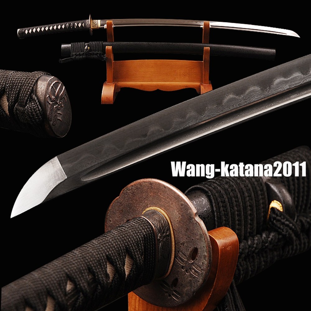 Clay Tempered Folded T10 Steel Japanese Samurai Sharp Katana Sword Functional
