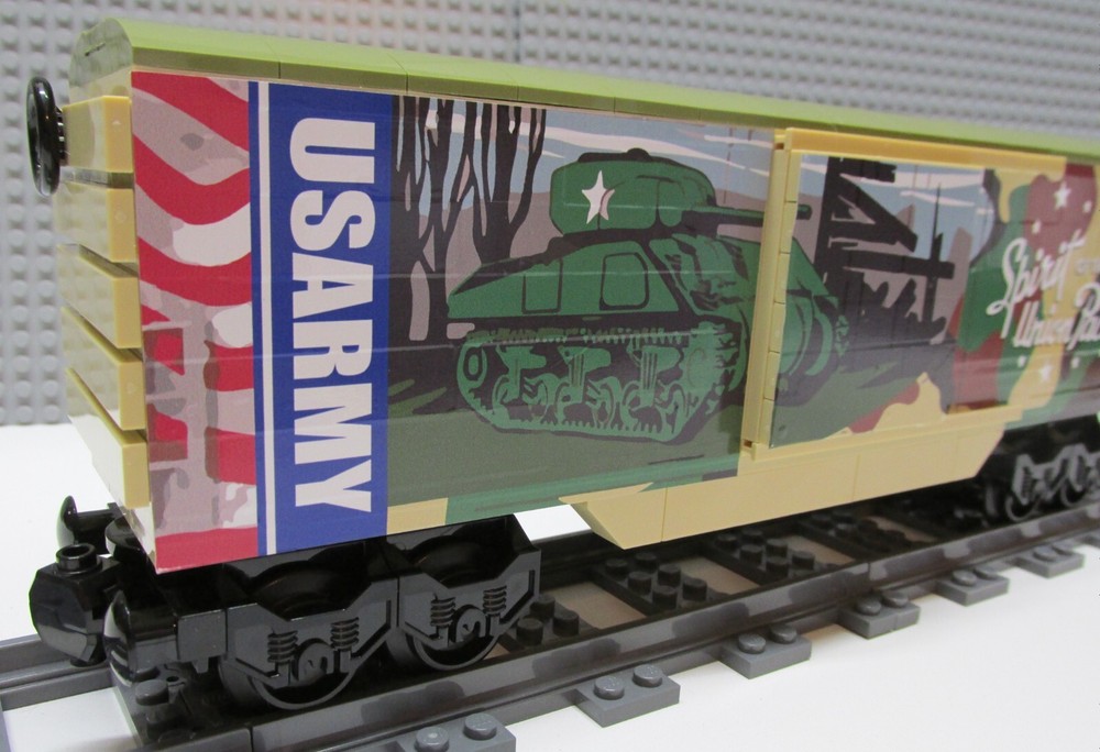 Custom Train Union Pacific Army Boxcar -PLEASE READ ITEM DESCRIPTION-