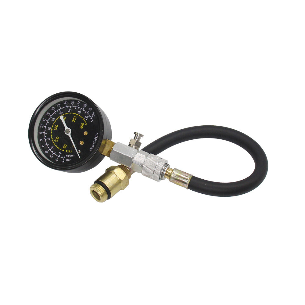 ENGINE CYLINDER COMPRESSION TESTER TESTING GAUGE GAGE CHECK TEST TOOL 0-300 PSI