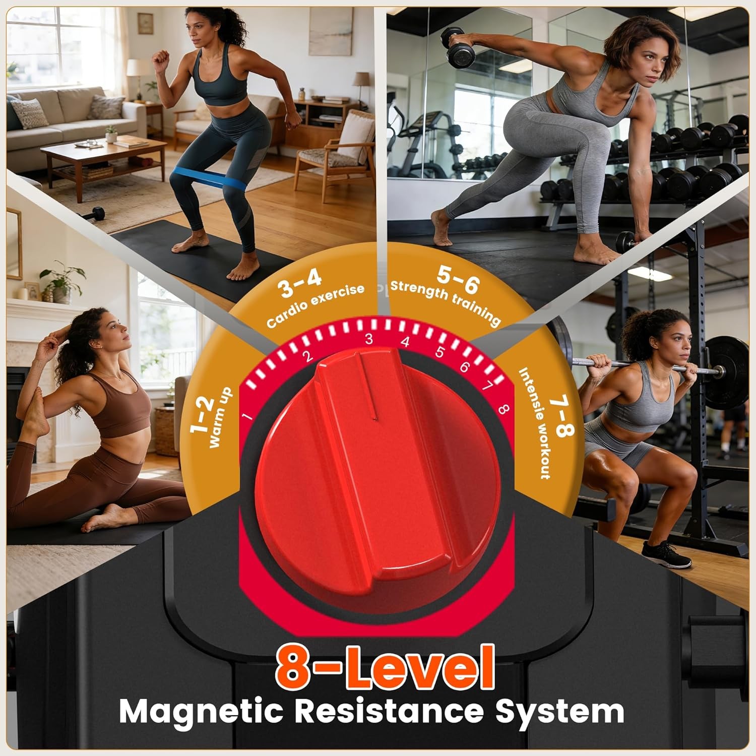 Recumbent Exercise Bike For Seniors Gym Stationary Bikes Workout Bike Indoor