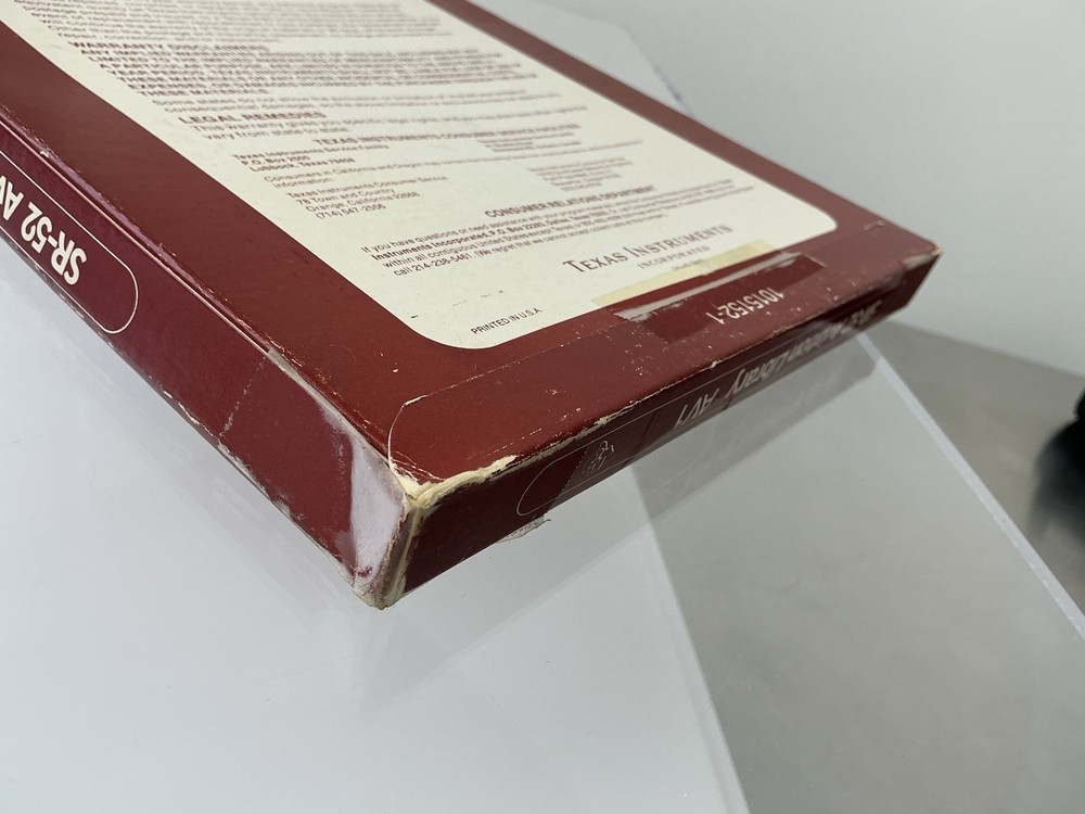 Texas Instruments SR-52 Aviation Library Magnetic Card Programs & Manual W/ Box