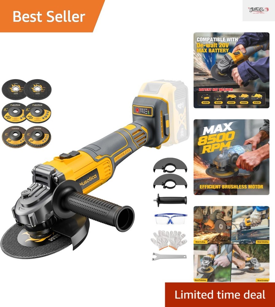 4.5" Brushless Cordless Grinder - Ergonomic, Variable Speed for Professionals