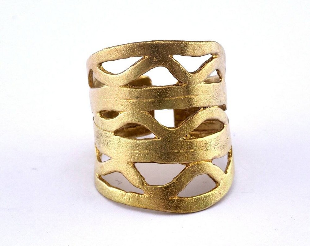 Adjustable Ring raw brass (18mm 8US inner size) 2992