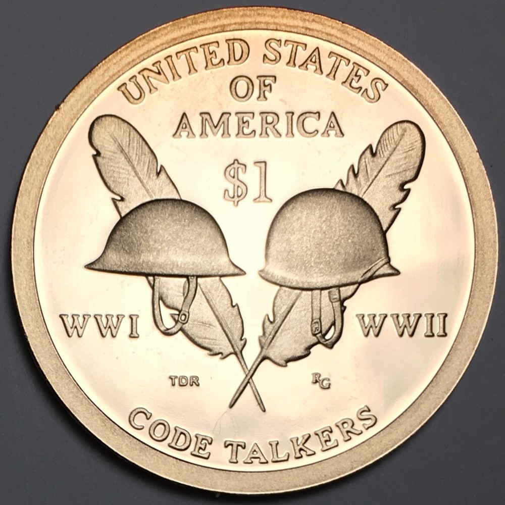 2016-S Proof Native American Dollar - Code Talkers - (UNC) KM#618 - NA16S
