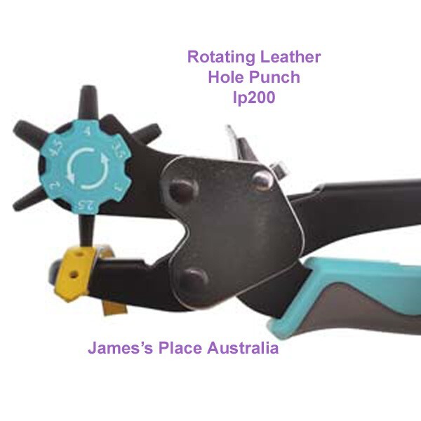 Rotating Leather Hole Punch - 6 hole sizes.