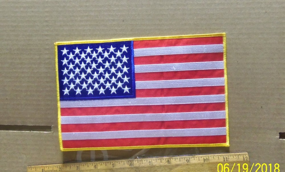 United States Flag Embroidered Back Patch