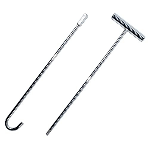 32 inches 5th Wheel pin Puller Hook Solid Steel Chrome Plated Wheel pin Puller
