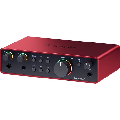 Focusrite Scarlett 2i2 Studio Audio Interface with Mic&Headphones (4th Gen) (OB)
