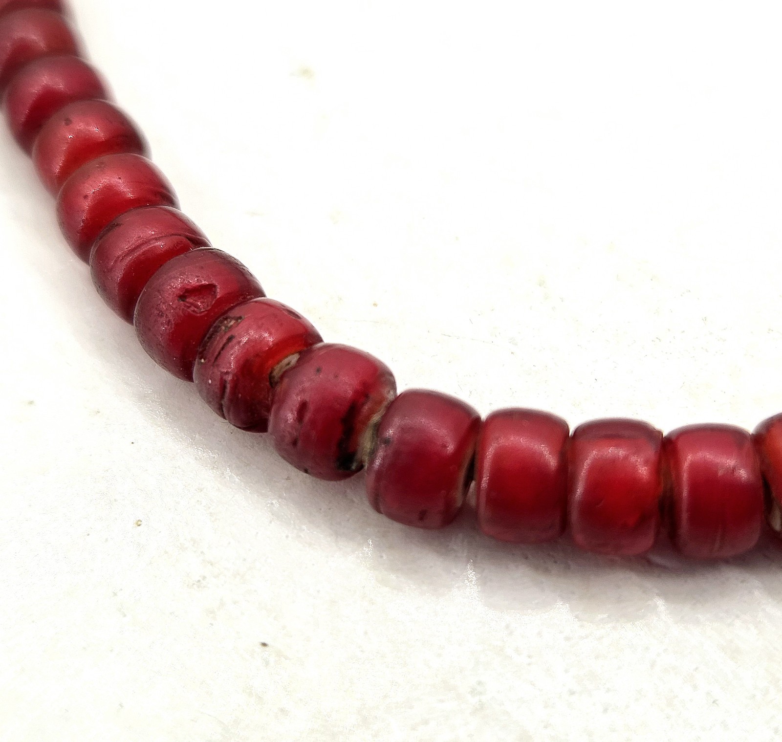 Hudson Bay Co Gorget White Heart Trade Bead Necklace Indian Fur Trapper Ragalia