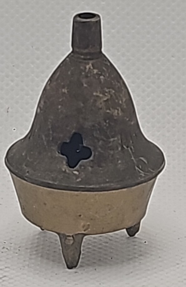 VTG mini  Incense Burner solid brass hand carved India