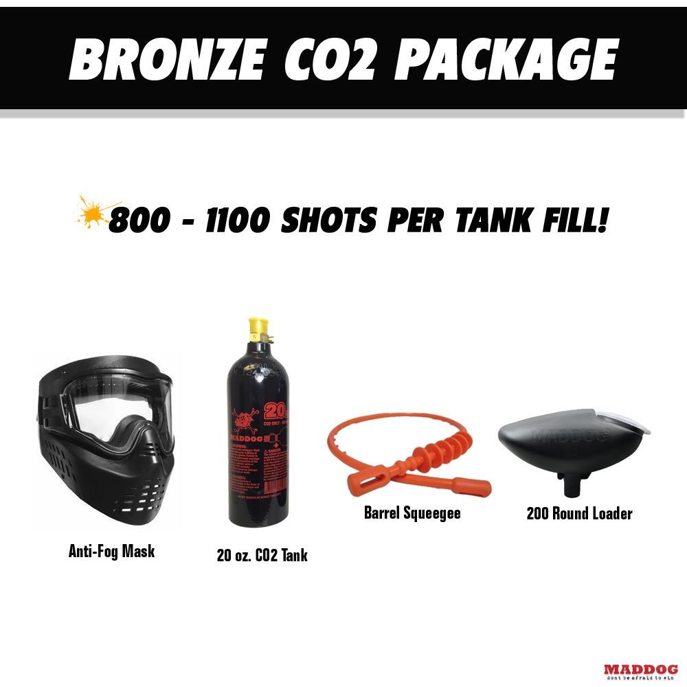 Maddog Bronze Paintball Gun Accessory Package