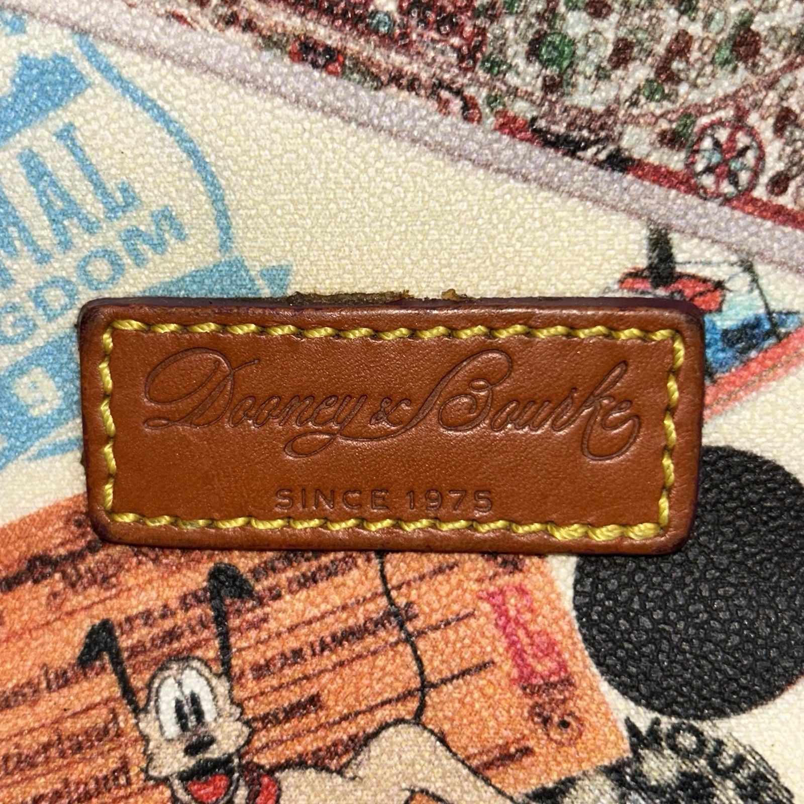 Dooney & Bourke Walt Disney World Anniversary Bucket Shoulder Bag MO293639 Used